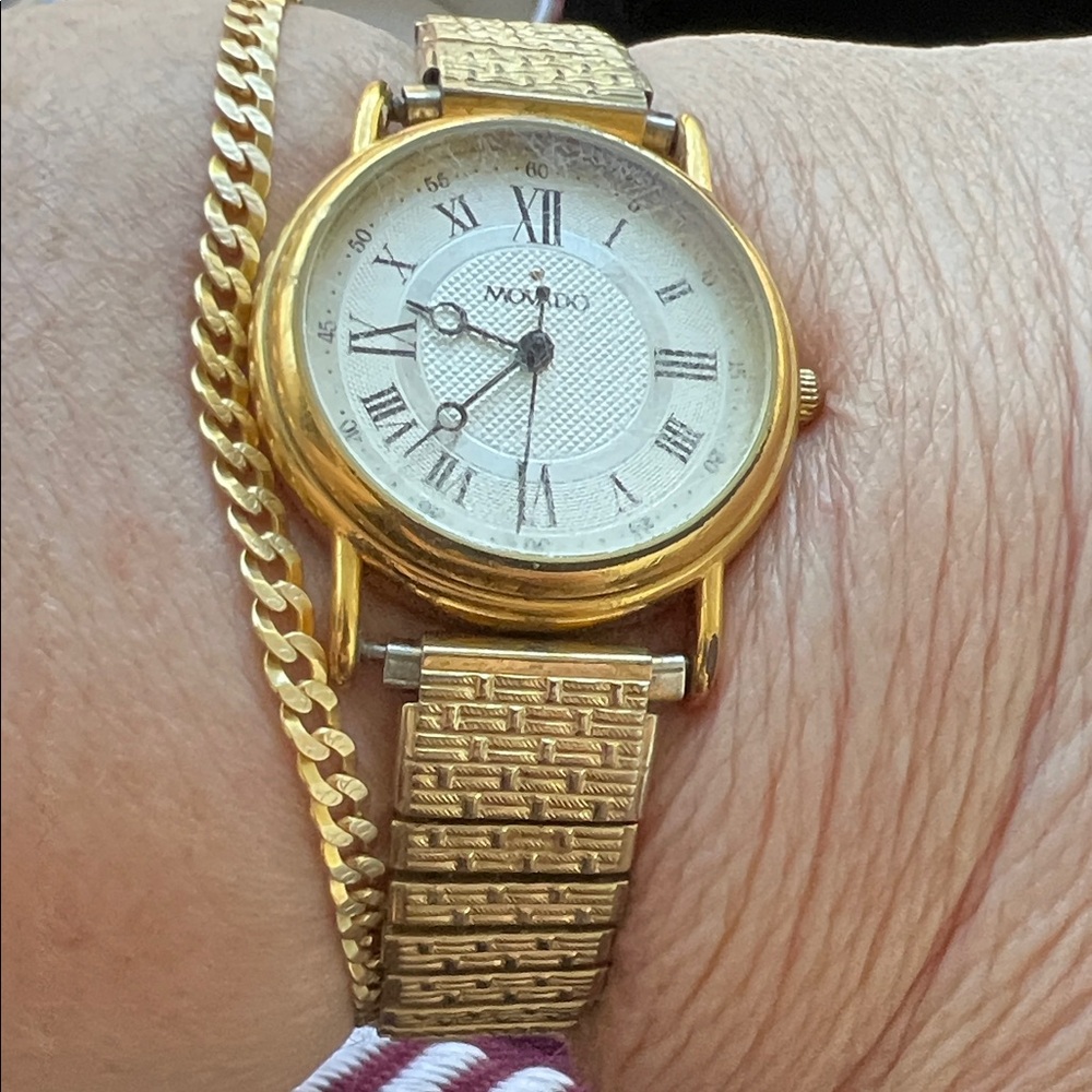 Vintage Movado Gold Vintage Roman Numeral Women's Watch